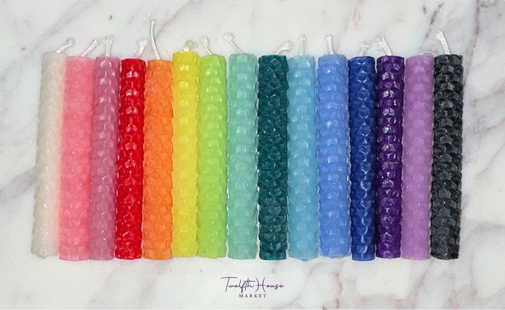 Set of 3 Mini Chime Candles - choose your intention
